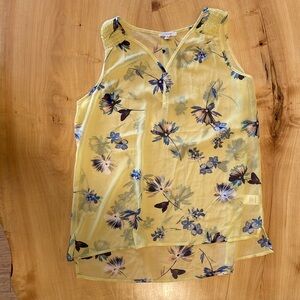 Maurices medium sheer floral tank top